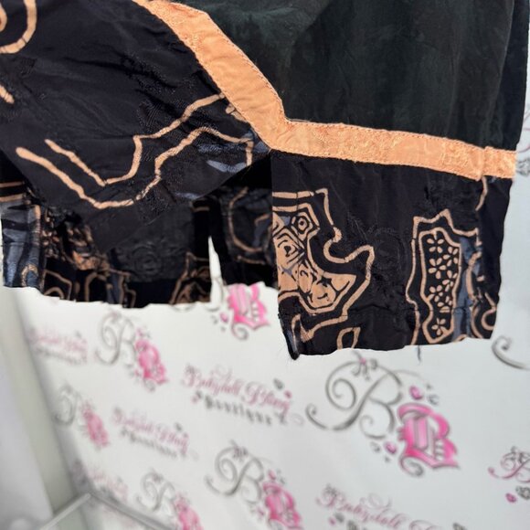 Wanderlust trading company tank top tie dye Chic Black Gold Women's Tank Top - Picture 6 of 11